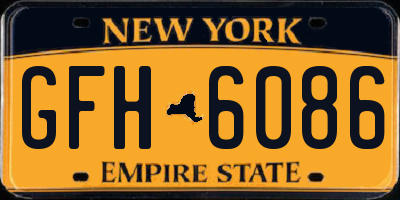 NY license plate GFH6086