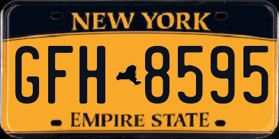 NY license plate GFH8595