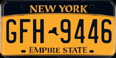 NY license plate GFH9446