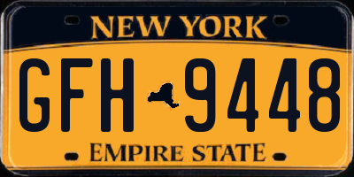 NY license plate GFH9448