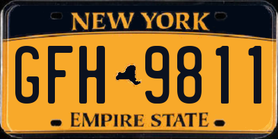 NY license plate GFH9811