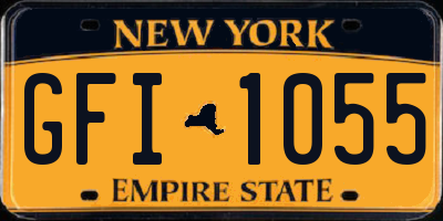 NY license plate GFI1055