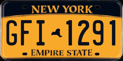 NY license plate GFI1291