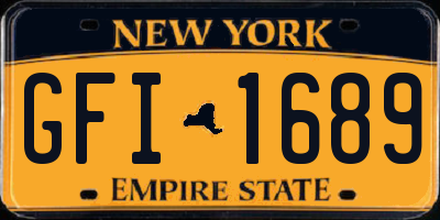 NY license plate GFI1689