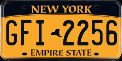 NY license plate GFI2256