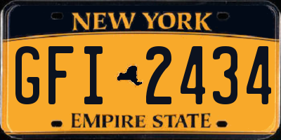 NY license plate GFI2434