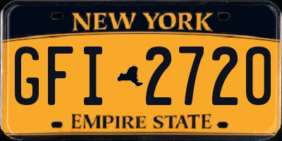 NY license plate GFI2720