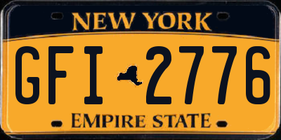 NY license plate GFI2776