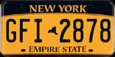 NY license plate GFI2878