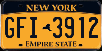 NY license plate GFI3912