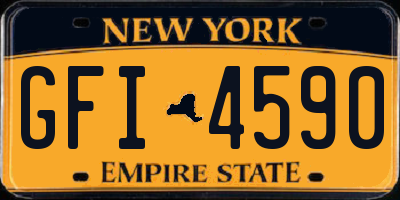 NY license plate GFI4590