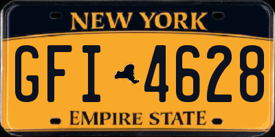 NY license plate GFI4628