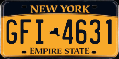 NY license plate GFI4631