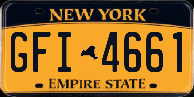 NY license plate GFI4661