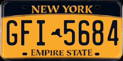 NY license plate GFI5684