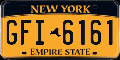 NY license plate GFI6161