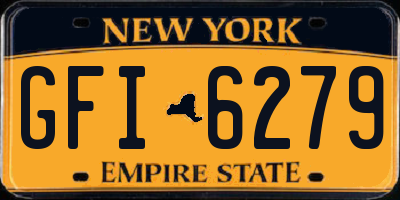 NY license plate GFI6279