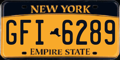NY license plate GFI6289