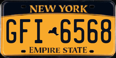 NY license plate GFI6568