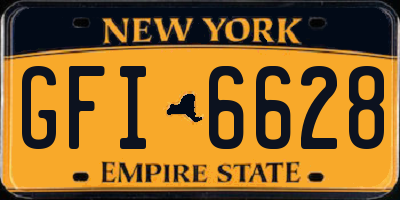 NY license plate GFI6628