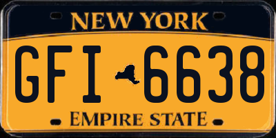 NY license plate GFI6638