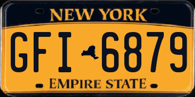 NY license plate GFI6879