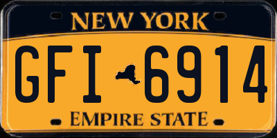 NY license plate GFI6914