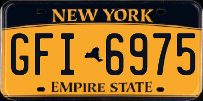 NY license plate GFI6975