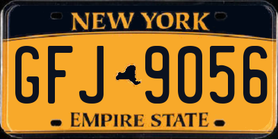 NY license plate GFJ9056