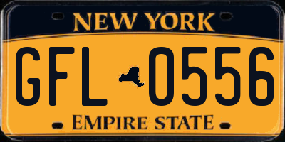 NY license plate GFL0556