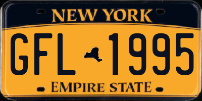 NY license plate GFL1995