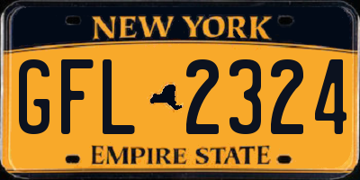 NY license plate GFL2324