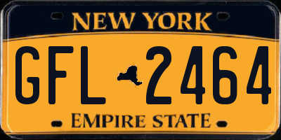 NY license plate GFL2464