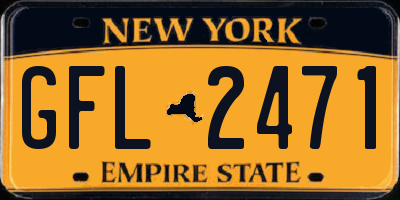 NY license plate GFL2471