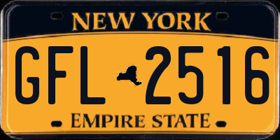 NY license plate GFL2516