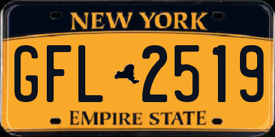 NY license plate GFL2519