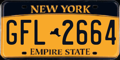 NY license plate GFL2664