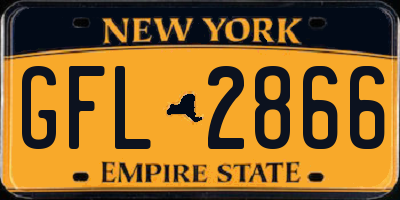 NY license plate GFL2866