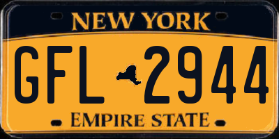 NY license plate GFL2944