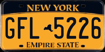 NY license plate GFL5226