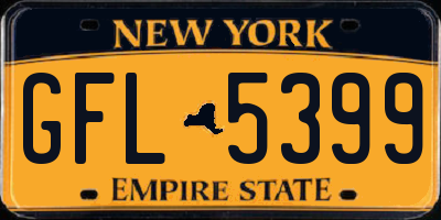 NY license plate GFL5399