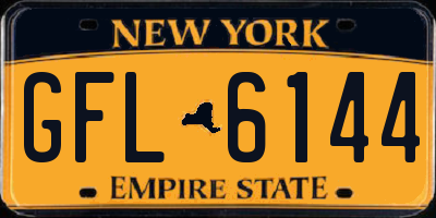 NY license plate GFL6144