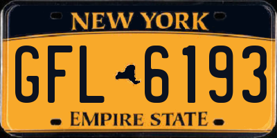 NY license plate GFL6193