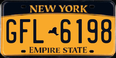 NY license plate GFL6198
