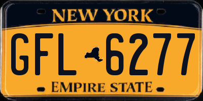NY license plate GFL6277