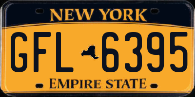 NY license plate GFL6395
