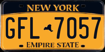 NY license plate GFL7057