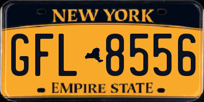 NY license plate GFL8556