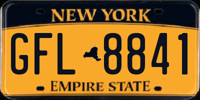 NY license plate GFL8841