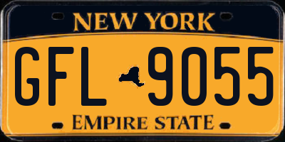 NY license plate GFL9055